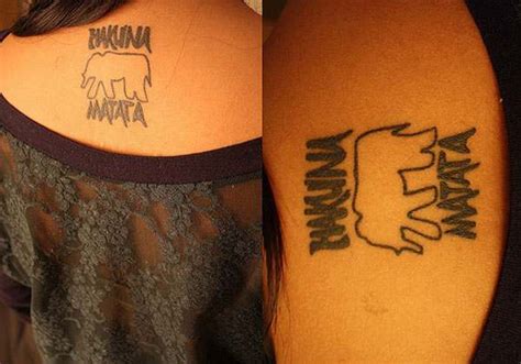 100 Remarkable Hakuna Matata Tattoo Designs with。